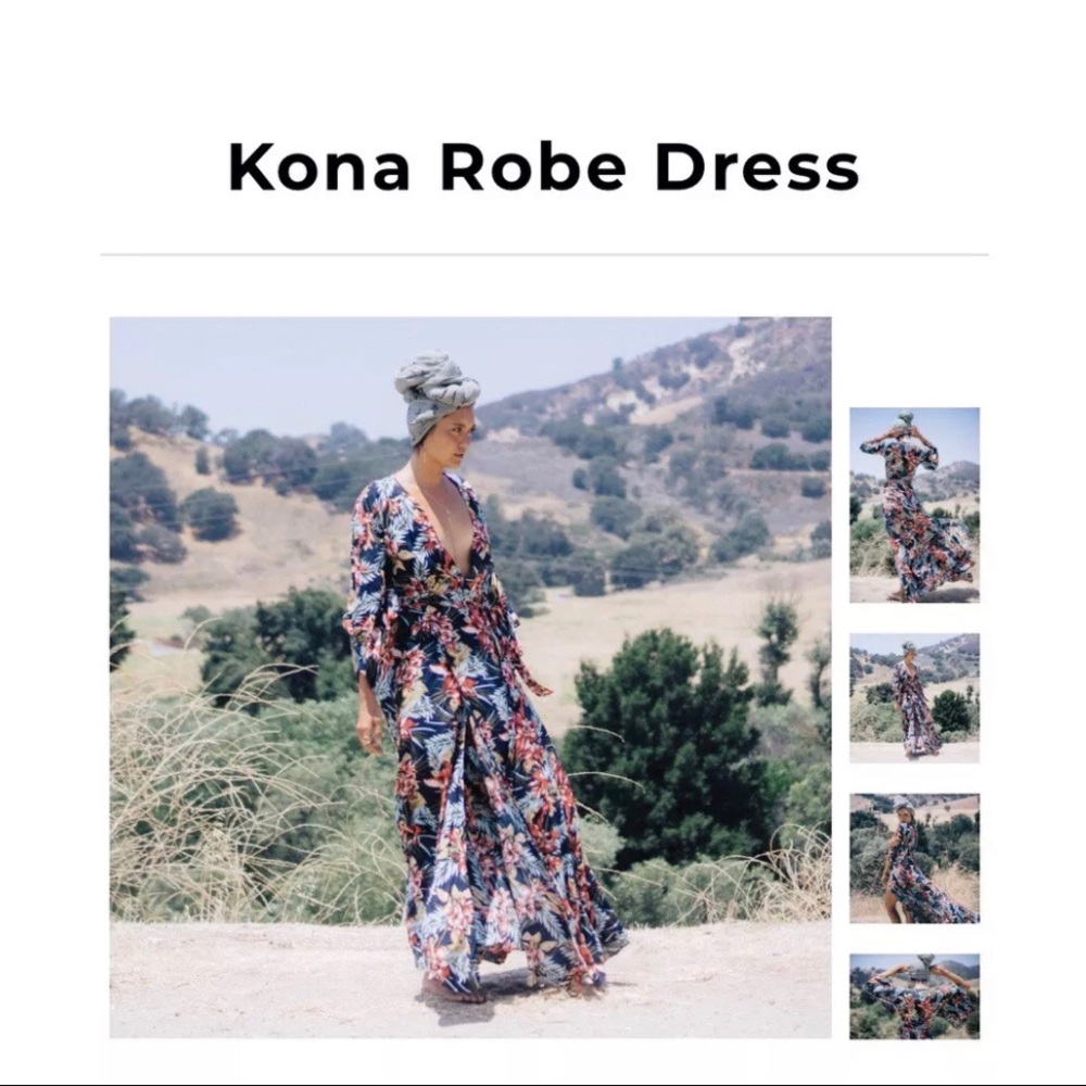 ✖️SOLD✖️ XIX PALMS KONA ROBE DRESS - Picture 2 of 3